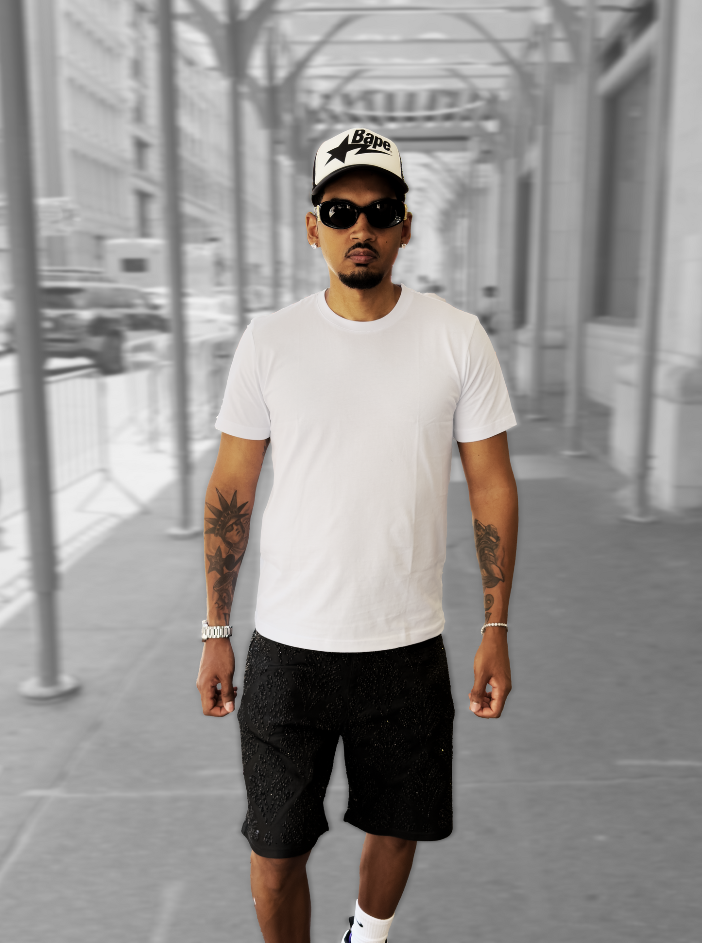 Heavyweight Tee 5-Pack — white nyc urban walking