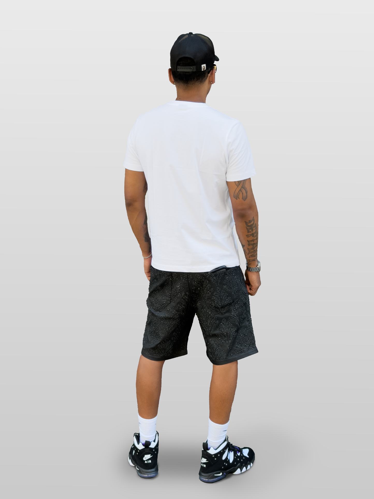 Heavyweight Tee — white studio back