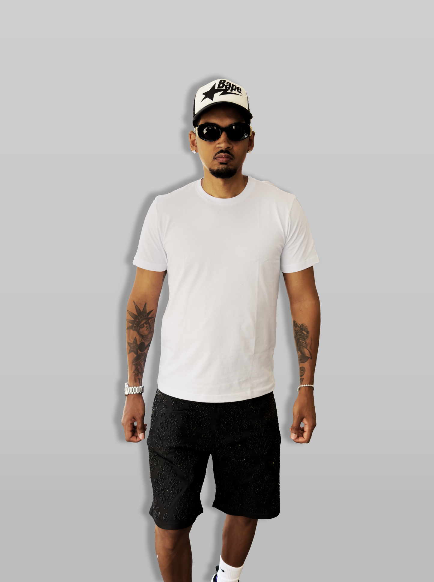 Premium Tee 5-Pack — white studio front